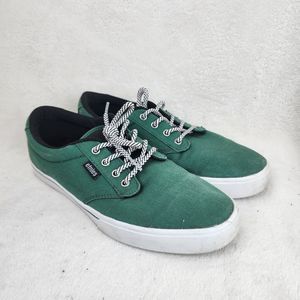 Etnies Jameson Preserve Mens Green Canvas Plane A Tree Low Top Sneakers Size 8